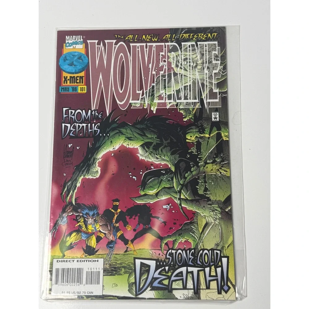 Marvel Comics Wolverine 101 May 1996 X-Men Adam Kubert Direct Edition Logan